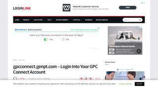 
                            8. gpcconnect.genpt.com - Login Into Your GPC Connect ... - Genpt Com Login