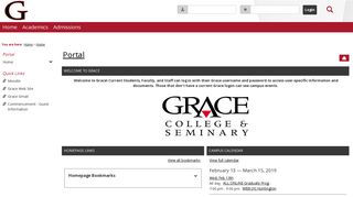 
                            6. Grace Portal - Grace Bible College Student Portal