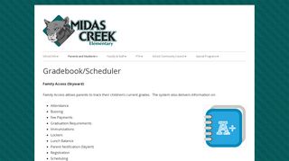 
Gradebook/Scheduler - Midas Creek Elementary - Jordan ...
