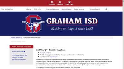 Graham ISD - Skyward - Family Access
