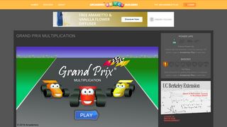
Grand Prix Multiplication - Arcademic Skill Builders  
