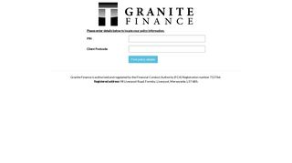 
                            2. Granite Finance - Granite Finance Ltd Portal