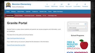 
                            1. Granite Portal - Granite School District - Granite Gradebook Portal Student Portal
