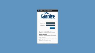 
                            6. Granite School District - Granite Gradebook Portal Student Portal