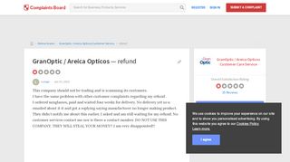 
                            6. GranOptic / Areica Opticos - Refund, Review 1008396 ... - Granoptic Login