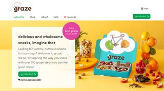 
                            2. graze | healthier snacks by post - Graze Box Portal