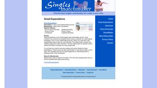 
                            3. Great Expectations Matchmaker Service - Great Expectations Member Portal