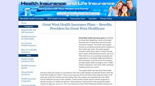 
                            7. Great West Health Insurance Plans - Benefits, Providers for ... - Great West Health Insurance Provider Portal