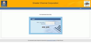 
                            1. Greater Chennai Corporation Portal Login - Chennai Corporation Portal Login