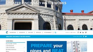 
                            5. Greater Cincinnati Water Works - GCWW - City of Cincinnati - Gcww Customer Care Portal