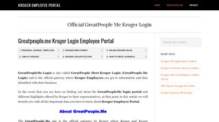 
                            8. Greatpeople.Me Kroger Login Employee Portal 🤑Guide - Myeschedule Login