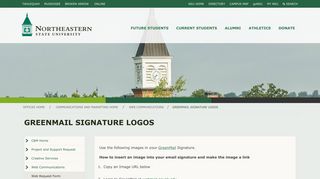 
                            3. GreenMail Signature Logos | Northeastern State University - Greenmail Portal
