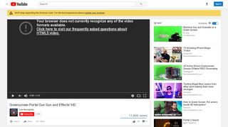 
                            4. Greenscreen Portal Gun Gun and Effects! HD - YouTube - Portal 2 Green Screen
