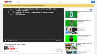 
                            2. Greenscreen Portal Space Core HQ - YouTube - Portal 2 Green Screen