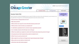 
                            6. Greeter Visits FAQ | Chicago Greeter - Chicago Greeter Portal