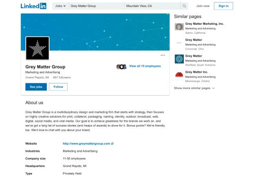 
                            6. Grey Matter Group | LinkedIn - The Grey Matter Group Portal