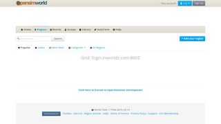 
                            3. Grid: login.inworldz.com:8002 - OpenSim Hypergrid Directory ... - Inworldz Portal