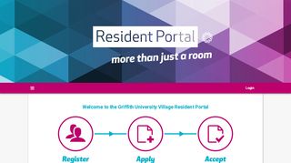 
                            1. Griffith University Village - welcome to the resident portal - Griffith University Village Portal