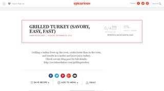 
                            6. GRILLED TURKEY (SAVORY, EASY, FAST) recipe ... - Socialmediabar Com Sign Up