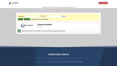 Grocery Coupons - Allegis Group Perks & Discounts