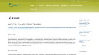 
                            4. Grontmij Client Extranet Portal | Envision IT - Grontmij Portal