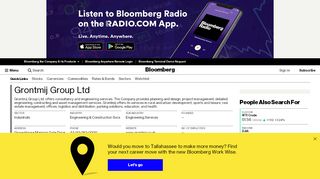 
                            6. Grontmij Group Ltd - Company Profile and News - Bloomberg ... - Grontmij Portal