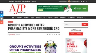 
                            5. Group 3 activities offer pharmacists more rewarding CPD | AJP - Nps Pharmacy Practice Review Portal