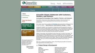 GroveSite Clients Collaborate with Customers, Vendors, and ...