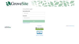 
                            6. GroveSite Help = Login & Passwords - Grovesite Portal