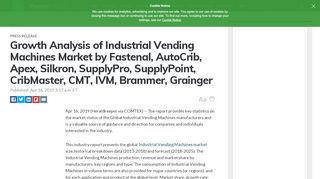 
                            7. Growth Analysis of Industrial Vending Machines Market by ... - Apex Vending Portal