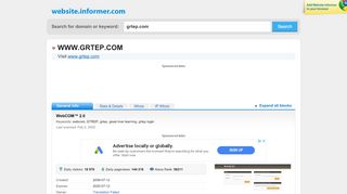 
                            4. grtep.com at WI. WebCOM™ 2.0 - Website Informer - Grtep Webcom 2.0 Login