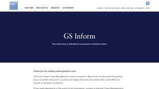 
                            3. GS Inform - Goldman Sachs - Gs Portal Remote