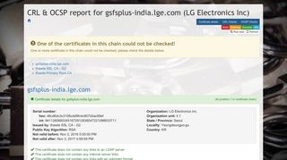 
                            4. gsfsplus-india.lge.com (LG Electronics Inc) - (SSL) Certificate - Gsfsplus India Login