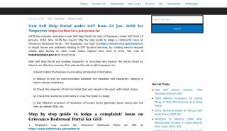 
                            8. GST Self Help Portal and Step by Step Guide for Taxpayers https ... - Self Service Portal Gst
