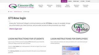 
                            7. GTC4me login | Greenville Technical College - 250 Portal