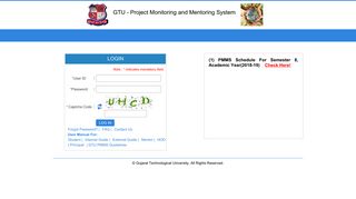 
GTU PMMS | Login - GTU PMMS | Home - Gujarat Technological ...
