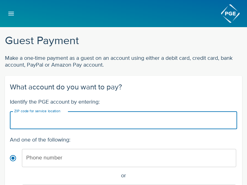 
                            6. Guest Payment - Portland General Electric