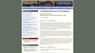 
Guide to the Lobbying Disclosure Act - Lobbying Disclosures
