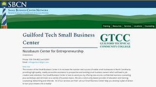 
                            7. Guilford Tech Small Business Center - Gtcc Email Login