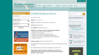 Gulfside Healthcare Services  Florida Hospice ...
