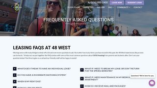 
                            3. GVSU Apartments FAQs | 48 West - 48 West Resident Portal