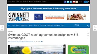 
                            7. Gwinnett, GDOT reach agreement to design new 316 ... - Mygdot Login