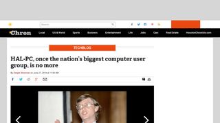
                            9. HAL-PC, once the nation's biggest computer user group, is no ... - Hal Pc Org Portal