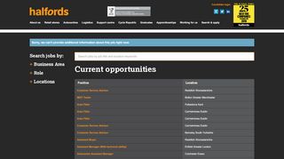 
                            5. Halfords Careers - PageUp - Halfords Careers Portal