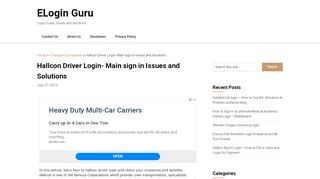 
                            5. Hallcon Driver Login- Main sign in Issues and Solutions ... - Hallcon Crew Transport Webtms Portal