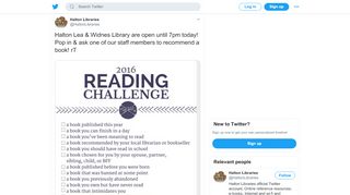 
                            7. Halton Libraries on Twitter: 