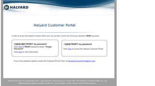 
                            5. Halyard Health Customer Portal - here - Halyard Customer Portal