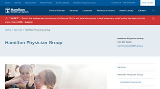 
                            2. Hamilton Physician Group - Hamilton Health Care System - Dalton, GA - Hamilton Primary Care Patient Portal