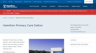 
                            1. Hamilton Primary Care Dalton - Hamilton Health Care System - Hamilton Primary Care Patient Portal