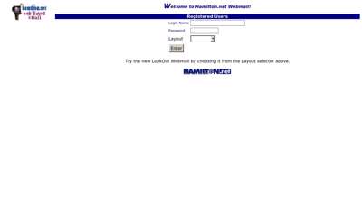 Hamilton.net Webmail Entrance